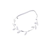 SONONIA 　2個　新生児　乳児　ヘッドバンド　ヘアバンド　ターバン　葉柄　ベビーシャワー　ヘアアクセサリー　銀