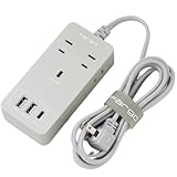 Fargo 電源タップ SATI COLOR CORD USB PD30W TYPE-C TYPE-A AC4個口 1.8m 全9色 (ライトグレー)