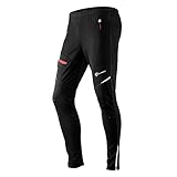 ROCKBROS(ロックブロス)サイクルパンツ 防寒パンツ ランニングウェア 登山 ロングパンツ ウィンドブレーカー 冬 防風 裏起毛パンツ 裏フリース メンズ レディース 自転車ウエア