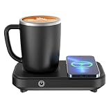 「4℃保冷・55℃保温」 HANSHUMY ドリンクホルダー スマホに充電させる 350ml 温冷ドリンククーラー 缶クーラー カップホルダー カップクーラー 卓上 デスクで使える 3種類の冷蔵方法 静音 ビール コーヒー