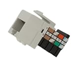 Leviton 41108-RW3 Category 3 QuickPort Connector, White by Leviton