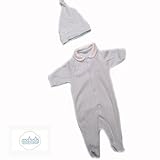 品質重視 スペインブランド カチュテ ベビーカバーオール帽子セット (ブルー)