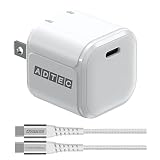 アドテック PD充電器 33W 1ポート コンパクト 折り畳み iPhone 17 Air Pro Switch iPad MacBook Air Android GalaxyPixel10 Pro スマホ 対応 急速充電 高速充電 QC ACアダプタ【Type-Cケーブル付属】【USB-C】【PD3.0/PPS 3.3V-16V対応】ホワイト APD-V033C-wC-WH