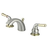 キングストン真鍮ks295 Naplesミニ広範囲洗面所蛇口 4-Inch Adjustable Center KS2959