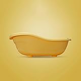 Gaoyangベビーバス新生児Can Sit Lie Baby Bath Tub子のBathサプライユニバーサル イエロー