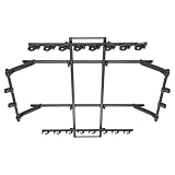 カーメイト(Carmate) inno(イノー) 【8本積み可能】 クランプ式 ワイド ロッドホルダー ブラック 日本製 車載 釣り竿 ホルダー フィッシング バス トラウト シーバス オフショア フライロッド 積載可能 天井 収納 車内収納 キャリア IF28BK