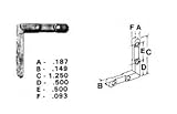 CRL亜鉛ダイキャストStormウィンドウコーナーkey- 1.250 "脚; .149 " width-のパッケージ20