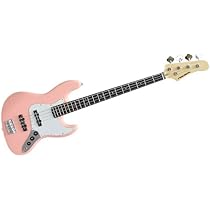 プレイテッチJB モデルベースギター色 ピンク PLAYTECH JB420 Pink 初心者向け 学生向け 安い おすすめ ジャズ