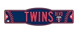 MLB Minnesota Twins 4 x 17インチプラスチックStreet Sign