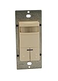 Leviton ODS0D-IDT Dual-Relay, Decora Passive Infrared Wall Switch Occupancy Sensor, 180 Degree, 2100
