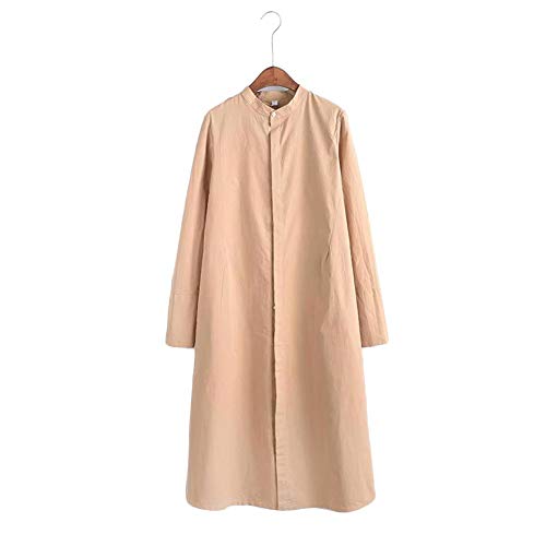 Mua ワンピース シャツワンピース チュニック ロング丈 レディース ロングシャツワンピース 白シャツ ナチュラル 膝下丈 長袖 大きいサイズ オーバーサイズ 白 春 夏 秋 キャメル 前開き Tren Amazon Nhật Chinh Hang Fado