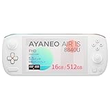 AYANEO Air 1S 国内正規版 5.5インチ有機ELディスプレイ ポータブルゲーミングPC AMOLED 404PPI 350nits 解像度フルHD1920ｘ1080 タッチパネル 指紋認証 ジャイロセンサー 振動機能 Bluetooth 5.2 本体450g バッテリー38Wh(10050mAh) (Ryzen7 8840U/16GB/512GB オーロラホワイト)