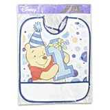 Plastic Bib Winnie the Pooh 1st Birthday Day Boy 13.25h X 11l by Winnie the Pooh