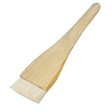 uxcell ペイントブラシ　絵画ブラシ　木製グリップ　 6.3cm幅　ベージュ　ウッドカラー　絵筆　ペイントツール