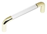 Achim Home Furnishings 763-HDL-24 Brass Plate and Transparent Plastic Cabinet Handle, Set of 6 [並行輸入