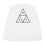 [ハフ] ロンT ESSENTIALS TT L/S TEE メンズ ファッション トップス ロングTシャツ 長袖Tシャツ ストリート ブランド スケート バックプリント ホワイト 白 [並行輸入品]