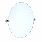 Gatco 4299 Latitude II Oval Mirror, Satin Nickel [並行輸入品]