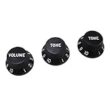 Montreux Strat 1V2T knob set Black No.818 ギターパーツ