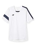 [ニューバランス] メンズ 半袖ドライTシャツ サッカー スポーツ ゲームシャツ (JMTF0486)(JMTF0488) ホワイト/ネイビー(WNV) S