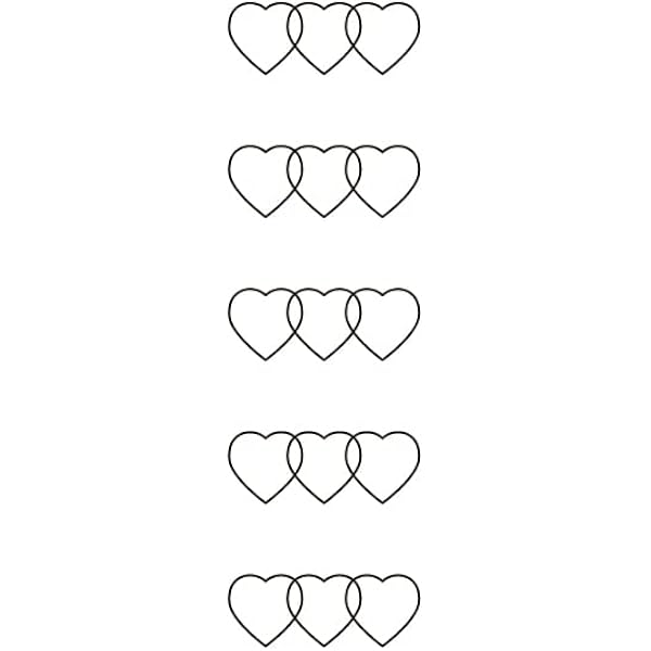 Amazon.co.jp: 【2枚セット】No.039_4 hearts/ハート,2週間で消える 