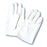 【表革製手袋】 【特殊手袋】 牛クレスト手袋（白）　8102　サイズ：フリー 【NB】