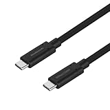 オウルテック 充電ケーブル 高速転送 最大20Gbps / PD240W充電 USB Type-C to USB Type-Cケーブル 映像出力対応 1m ブラック OWL-CB20G01CC10-BK