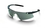 MCR Safety DS112 Desperado Clear Nose Gel Pads Safety Glasses with Black Frame and Gray Lens by MCR 