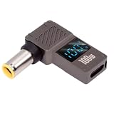 Cablecc USB-C タイプC スマート LED ディスプレイ入力から 100W 出力 DC 7.9x5.4mm ジャック電源 20V 5A PD 充電 65W アダプター ノートパソコン用