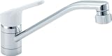 LIXIL(リクシル) INAX キッチン用水栓金具 台付キッチンシャワー付シングルレバー混合水栓 ノルマーレ(エコハンドル) 呼び径13mm 吐水口長さ262mm SF-HE442SYX