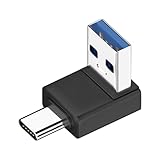 USB C to A アダプター, オス アダプター USB C から USB A - type-C オス - USB A オス アダプタ 3.1 アダプタ C オス - A オス ミッドベンド U 字型ステレオ アダプタ携帯 、財布、データ同期、情報共有用のアルミシェル付き軽量ミニサイズUSB3.1アダプター