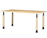 昇降 ダイニングテーブル 業務用 テーブル 介護 福祉施設 ナチュラル 幅180cm