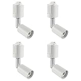 共同照明 4個セット ダクトレール用 LED照明器具 スポットライト E11 配線ダクトレール (GT-GD-E11-4B) ホワイト 間接照明 レール用 シーリングライト ライティングレール インテリア レールライト 電球別売り