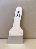 ステンレス 地ベラ （刃厚0.4mm)　2.5号・93×235mm