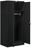 Salsbury Industriesワードローブストレージキャビネット、78-inch by 24インチ、ブラック