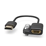 SmallRig HDMI-A to HDMI-A変換アダプター HDMI-AM（オス） ＆ HDMI-AF（メス）アダプターケーブル BMPCC 4K & 6K, A7SIII, GH5 & S1Hなど対応 14cm 4K@60HZ-3019