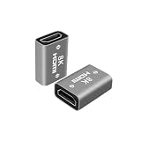 HDMI中継アダプター 8K 60Hz HDMI Ver2.1 延長アダプター 48Gbps HDMI 中継器 メス メス HDMI変換アダプター HDMIケーブル延長接続 ハイスピード HDMIケーブル延長コネクター メス - メス (1個セット)