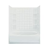 スターリング配管71110110 – 0 Ensemble Bath and Showerキット、60-inch X 42-inch X 72-inch、左側、ホワイト