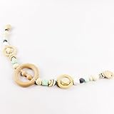 ママ安心のベビーカーチェーン 安全保護/歯がため 赤ちゃんのおもちゃ [天然木育]　シント