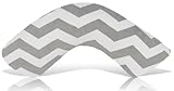 Luna Lullaby Bosom Baby Nursing Pillow, Chevron Grey by Bosom Baby