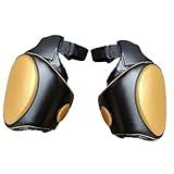 KavandirJP 太ももパッド、太ももスポーツプロテクターマット、ヘビーヒットトレーニング、プロ仕様の通気性キックパッド、, 黒金