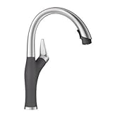 Blanco 442041 Artona Bar Sink Faucet, Cinder/Stainless Dual Finish [並行輸入品]