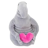 Tuyhnj エイリアン人形ぬいぐるみ、エイリアンぬいぐるみ | ぬいぐるみ抱きしめたくなる宇宙人ぬいぐるみ | ソフトぬいぐるみ枕人形クリエイティブ像人形エイリアンぬいぐるみレッドハートぬいぐるみのおもちゃ子供のため