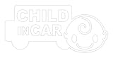 Sticker Shop Haru CHILD ＩＮ CAR ステッカー 車型 ２０cm ホワイト