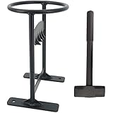 サンパーシー 薪割り台 ハンマー付き 直径20cm ハンマーで叩くだけ 安全 簡単 時短 焚き付け キャンプ アウトドア 焚き火 薪ストーブ (od414) [並行輸入品]