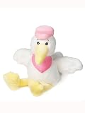 ピンクStork Plush Baby Rattle by Ganz