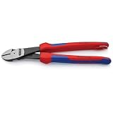 KNIPEX(クニペックス)7422-250TBK 強力型斜ニッパー(硬線用) 落下[通販用梱包品]