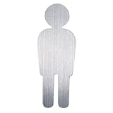 シロクマ トイレマーク 男 NS-350-1 100×37mm ステンレス