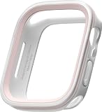 【elago】 Apple Watch Series 9 8 7 45mm SE 44mm 対応 ケース フレーム 付け替え 可能 TPU 保護ケース Appleウォッチ 保護カバー [ AppleWatch アップルウォッチ 45 & 44 mm 各種 対応 ] DUO CASE クリア/ラブリーピンク