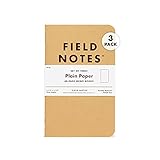 Field Notes 8.9cm x 14cm Kraft Plain Memo Book, 48 pages (3-Pack)