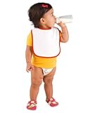 Rabbit Skins R1003 Infant Terry Snap Bib - Orange by Rabbit Skins